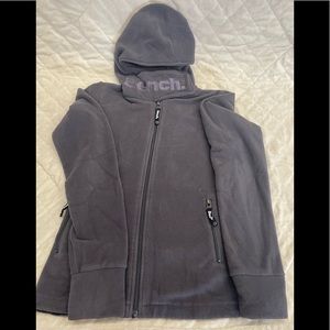 Bench grey hoodie with full zipper and pockets